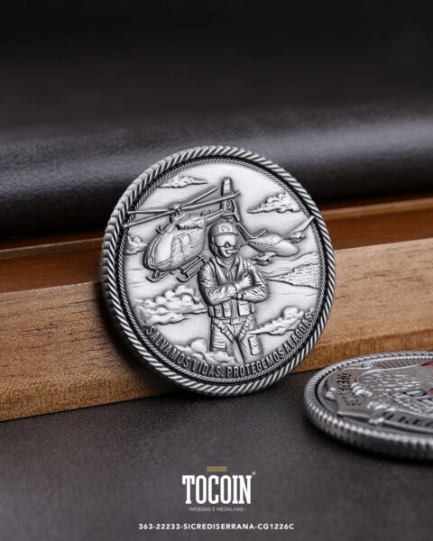 Moeda militar personalizada – challenge coin – 365-22133-DEAALAGOAS-CG1216C