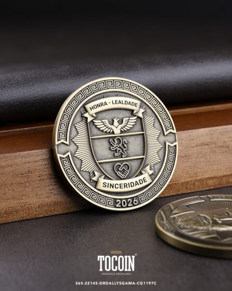 Moeda corporativa personalizada (challenge coin) – presente para funcionários e empresas – 365-22145-DRDALLYSGAMA-CG1197C