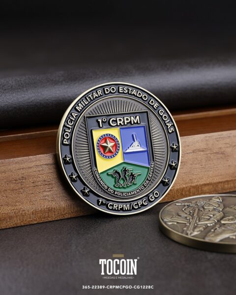 Moeda militar personalizada – challenge coin – 365-22389-CRPMCPGO-CG1228C