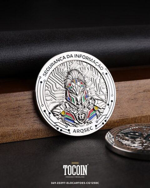 Moeda corporativa personalizada (challenge coin) – presente para funcionários e empresas – 369-22297-ELOCARTOES-CG1250C
