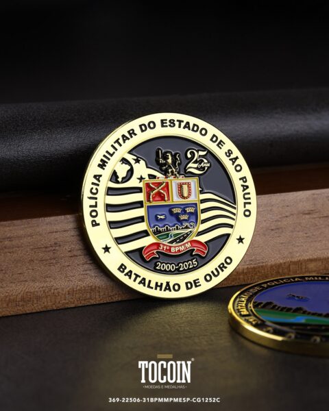 Moeda militar personalizada – challenge coin – 369-22506-31BPMMPMESP-CG1252C