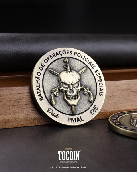 Moeda militar personalizada – challenge coin – 371-21158-BOPEAL-CG1258C