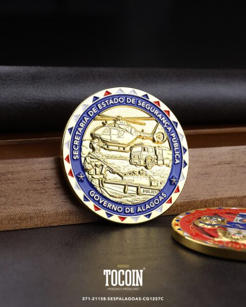 Moeda militar personalizada – challenge coin – 371-21158-SESPALAGOAS-CG1257C
