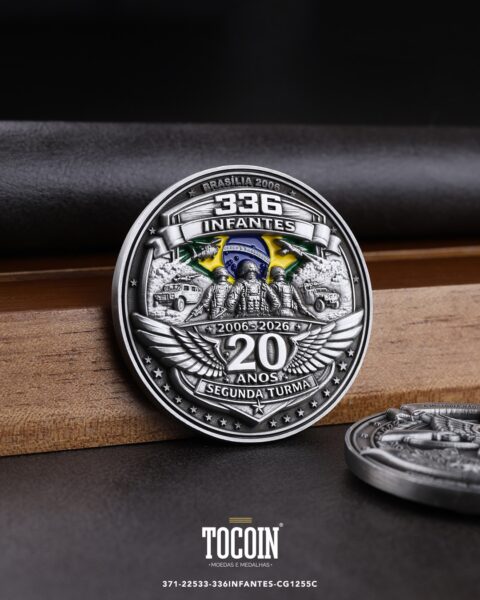 Moeda militar personalizada – challenge coin – 371-22533-336INFANTES-CG1255C