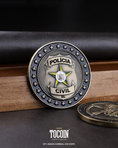 Moeda militar personalizada – challenge coin – 371-22623-COREAL-CG1259C