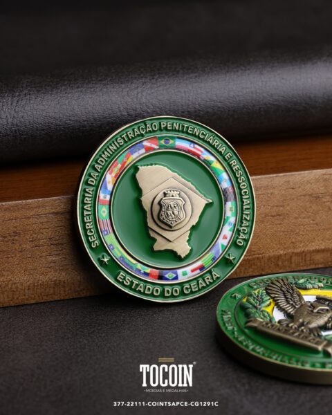 Moeda militar personalizada – challenge coin – 377-22111-COINTSAPCE-CG1291C