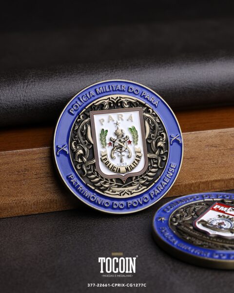 Moeda militar personalizada – challenge coin – 377-22661-CPRIX-CG1277C