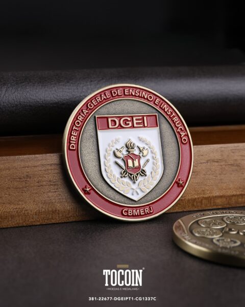 Moeda militar personalizada – challenge coin – 381-22677-DGEIPT1-CG1337C