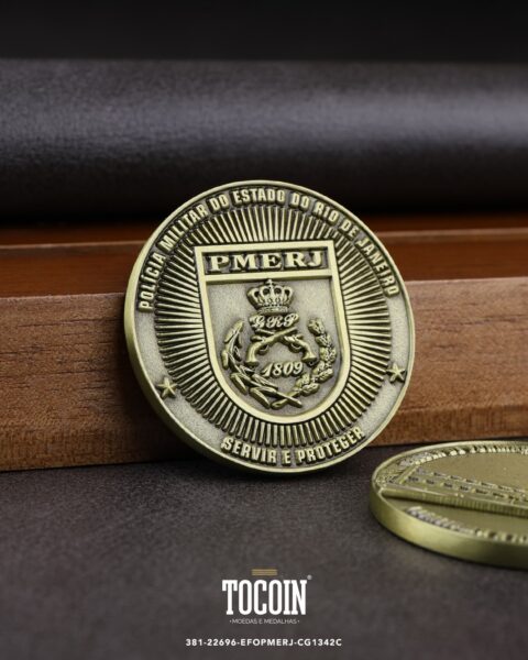 Moeda militar personalizada – challenge coin – 381-22696-EFOPMERJ-CG1342C