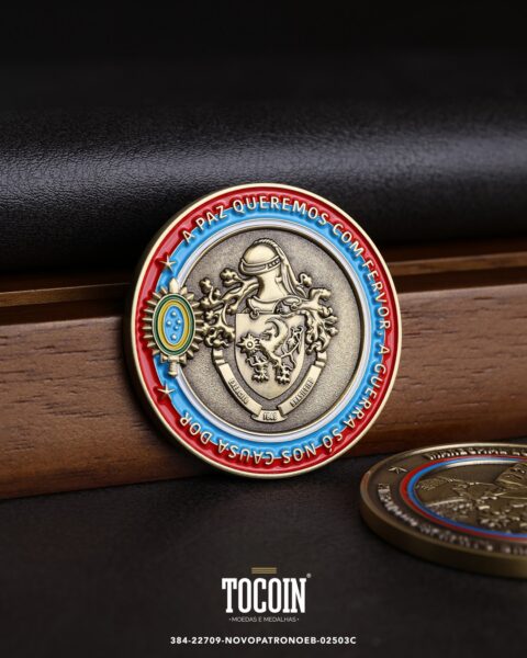 Moeda militar personalizada – challenge coin – 384-22709-NOVOPATRONOEB-02503C