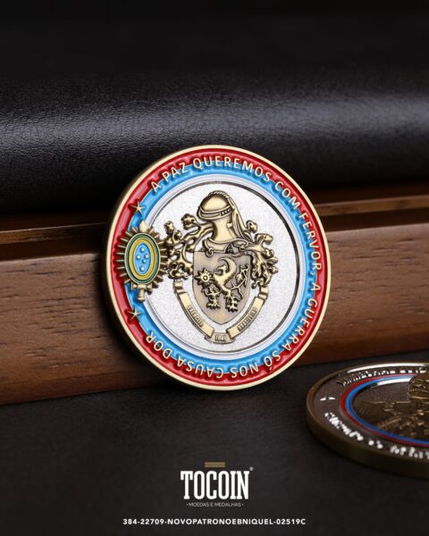 Moeda militar personalizada – challenge coin – 384-22709-NOVOPATRONOEBNIQUEL-02519C