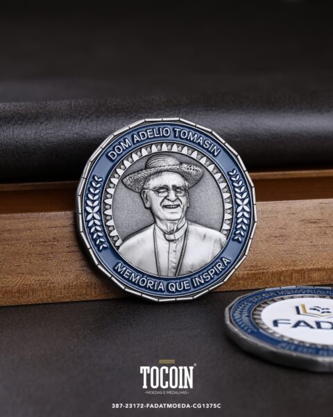Moeda corporativa personalizada (challenge coin) – presente para funcionários e empresas – 387-23172-FADATMOEDA-CG1375C
