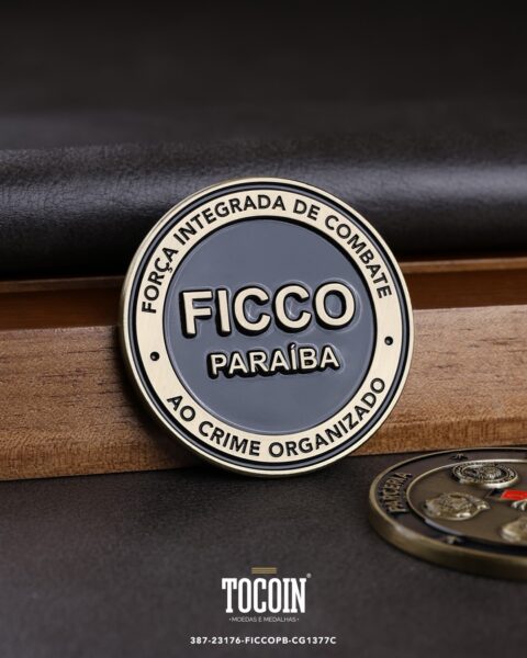 Moeda militar personalizada – challenge coin – 387-23176-FICCOPB-CG1377C