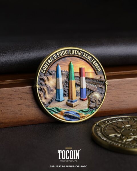 Moeda militar personalizada – challenge coin – 389-22974-9BPMPR-CG1403C