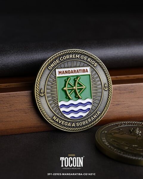 Moeda militar personalizada – challenge coin – 391-22923-MANGARATIBA-CG1421C
