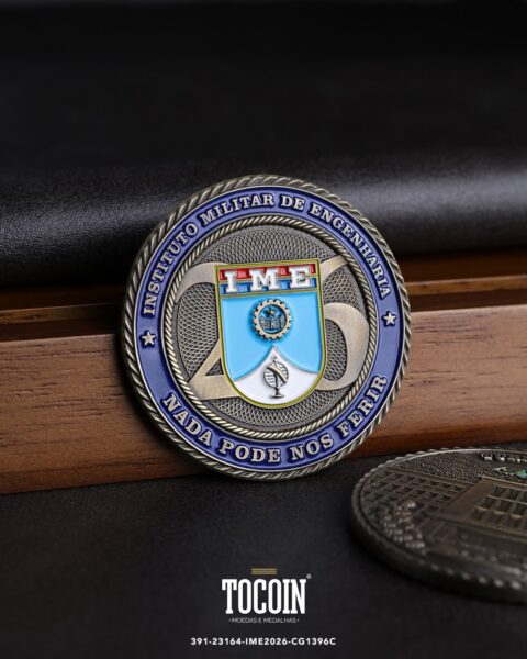 Moeda militar personalizada – challenge coin – 391-23164-IME2026-CG1396C