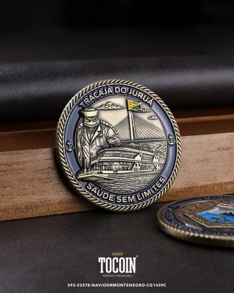 Moeda militar personalizada – challenge coin – 393-23378-NAVIODRMONTENEGRO-CG1439C