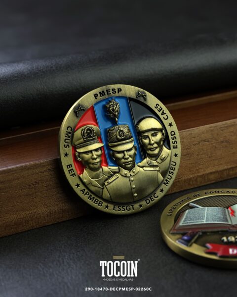 Moeda militar personalizada – challenge coin – 290-18470-DECPMESP-02260C