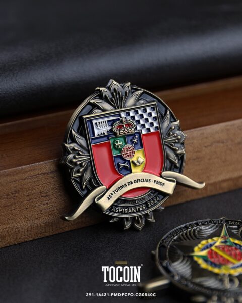 Moeda militar personalizada – challenge coin – 291-16421-PMDFCFO-CG0540C