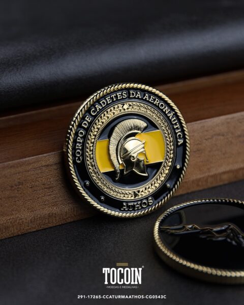 Moeda militar personalizada – challenge coin – 291-17265-CCATURMAATHOS-CG0543C