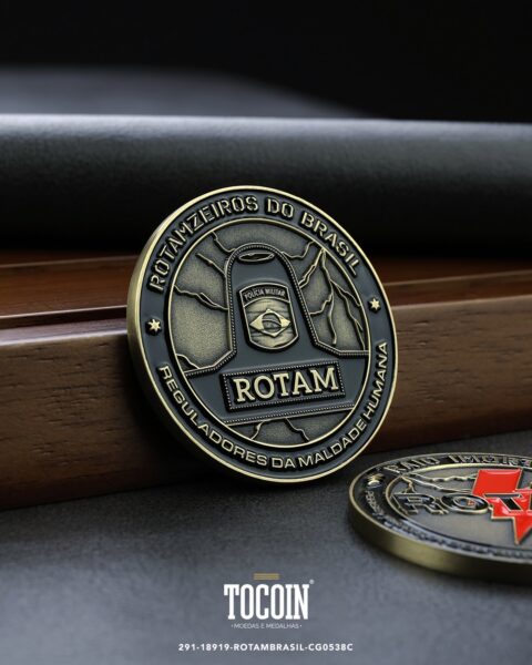 Moeda militar personalizada – challenge coin – 291-18919-ROTAMBRASIL-CG0538C