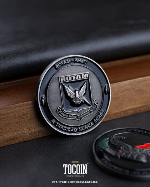 Moeda militar personalizada – challenge coin – 291-19082-CORROTAM-CG0545C