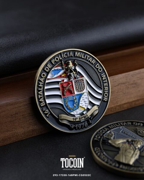 Moeda militar personalizada – challenge coin – 293-17330-16BPMI-CG0522C