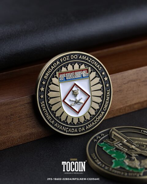Moeda militar personalizada – challenge coin – 293-18602-22BDAINFSLNEW-CG0564C