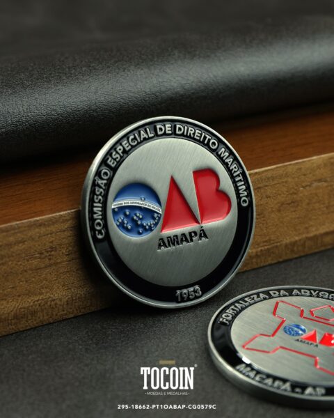 Moeda corporativa personalizada (challenge coin) – presente para funcionários e empresas – 295-18662-PT1OABAP-CG0579C