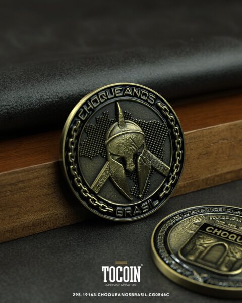 Moeda militar personalizada – challenge coin – 295-19163-CHOQUEANOSBRASIL-CG0546C
