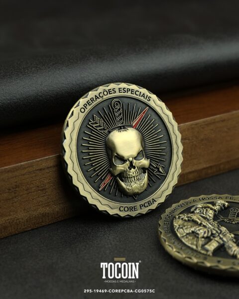 Moeda militar personalizada – challenge coin – 295-19469-COREPCBA-CG0575C