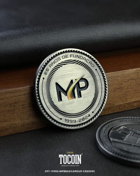 Moeda corporativa personalizada (challenge coin) – presente para funcionários e empresas – 297-19303-MPBRASILGROUP-CG0559C