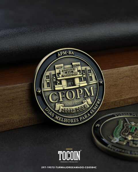 Moeda militar personalizada – challenge coin – 297-19572-TURMAJORGEAMADO-CG0584C