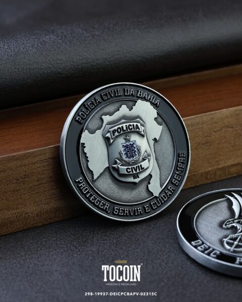 Moeda militar personalizada – challenge coin – 298-19937-DEICPCBAPV-02315C