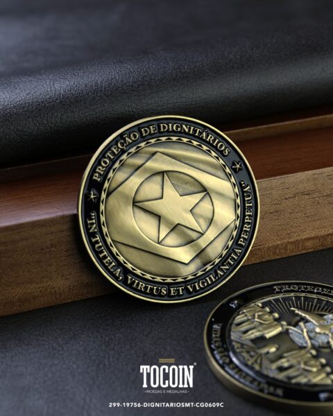Moeda militar personalizada – challenge coin – 299-19756-DIGNITARIOSMT-CG0609C