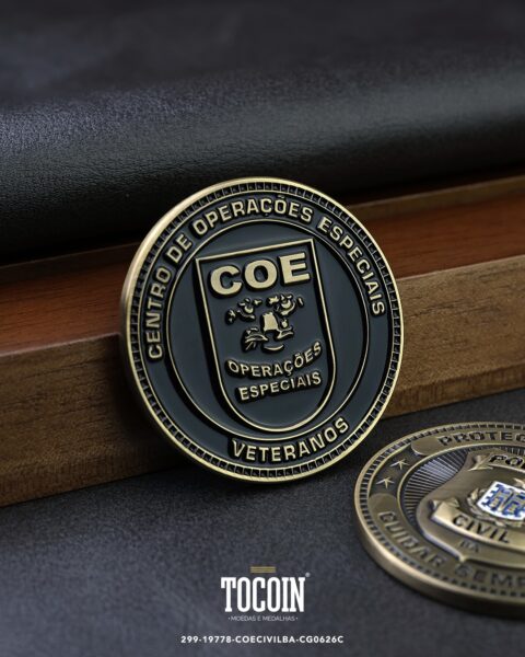 Moeda militar personalizada – challenge coin – 299-19778-COECIVILBA-CG0626C