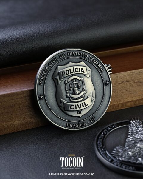 Moeda militar personalizada – challenge coin – 299-19843-NEWCIVILDF-CG0610C