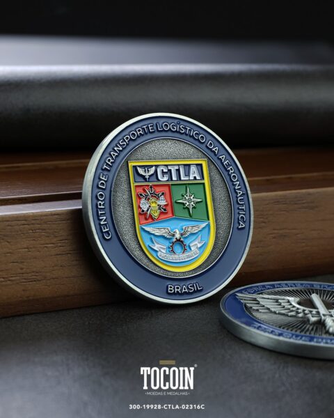 Moeda militar personalizada – challenge coin – 300-19928-CTLA-02316C