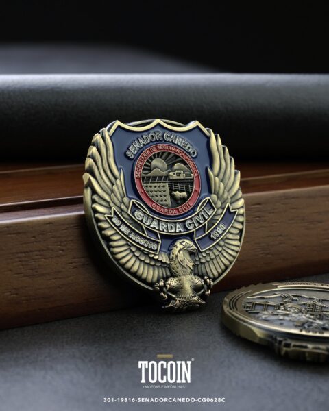 Moeda militar personalizada – challenge coin – 301-19816-SENADORCANEDO-CG0628C