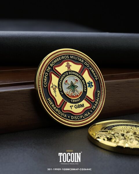 Moeda militar personalizada – challenge coin – 301-19909-1GBMCBMAP-CG0644C