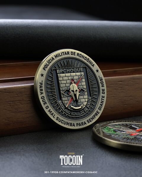Moeda militar personalizada – challenge coin – 301-19938-COINPATAMOROBV-CG0645C
