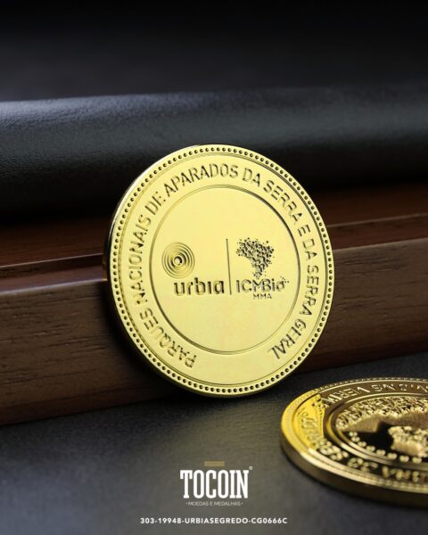 Moeda corporativa personalizada (challenge coin) – presente para funcionários e empresas – 303-19948-URBIASEGREDO-CG0666C