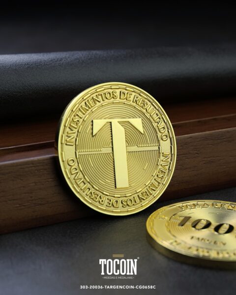 Moeda corporativa personalizada (challenge coin) – presente para funcionários e empresas – 303-20036-TARGENCOIN-CG0658C