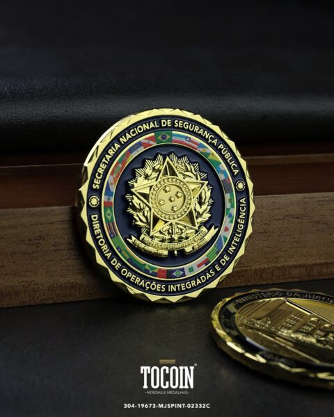 Moeda militar personalizada – challenge coin – 304-19673-MJSPINT-02332C