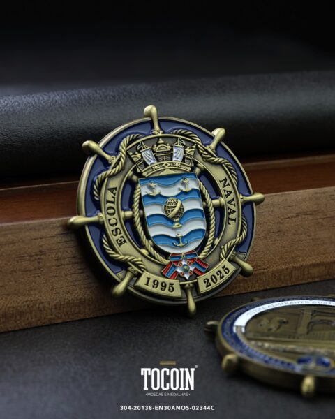 Moeda militar personalizada – challenge coin – 304-20138-EN30ANOS-02344C