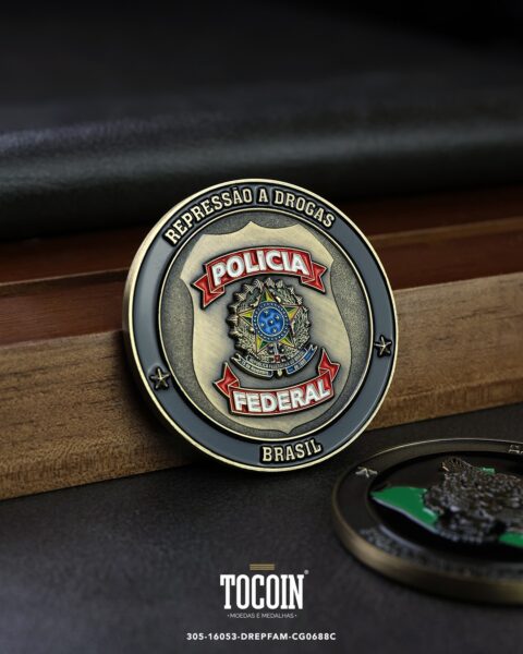 Moeda militar personalizada – challenge coin – 305-16053-DREPFAM-CG0688C
