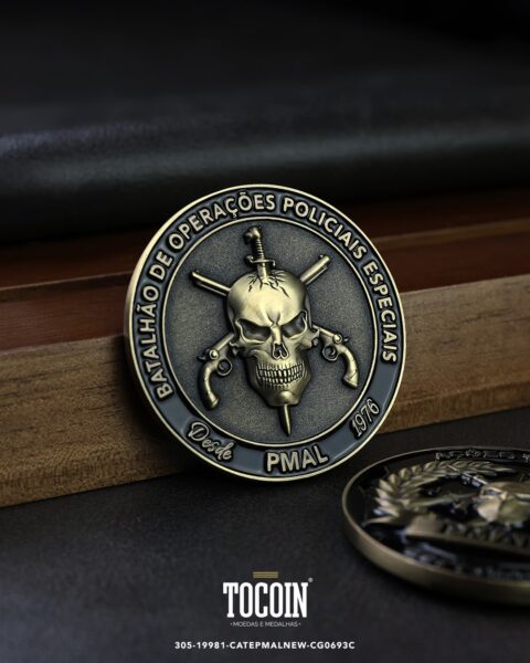 Moeda militar personalizada – challenge coin – 305-19981-CATEPMALNEW-CG0693C