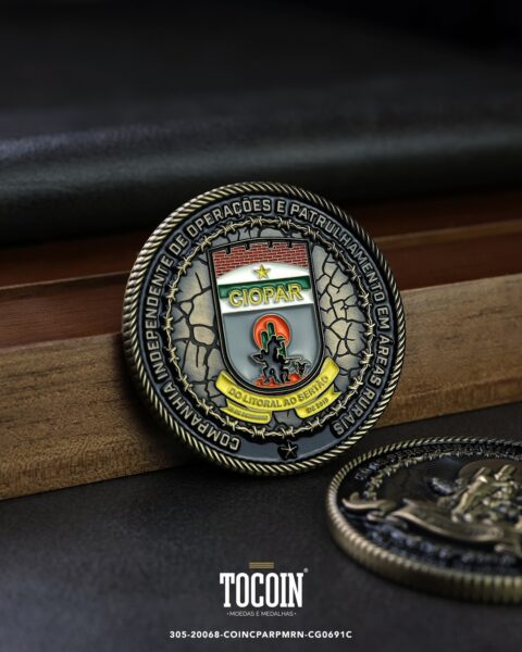 Moeda militar personalizada – challenge coin – 305-20068-COINCPARPMRN-CG0691C
