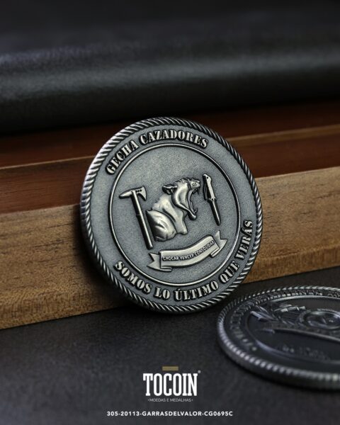 Moeda militar personalizada – challenge coin – 305-20113-GARRASDELVALOR-CG0695C
