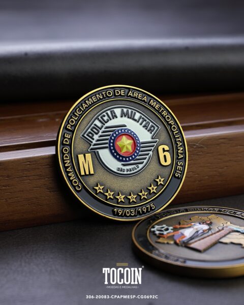 Moeda militar personalizada – challenge coin – 306-20083-CPAPMESP-CG0692C